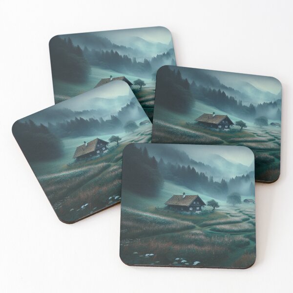 Item preview, Dark Cottagecore Dark Academia Gothic Rural Countryside Aesthetic Dark Landscape Mysterious designed and sold by LewaTahami.