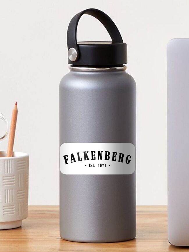 Thumbnail 1 of 3, Sticker, Falkenberg Halland County Sweden Est. 1971 Black Letter Sverige designed and sold by establishedwear.