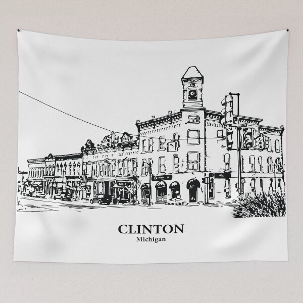 Item preview, Clinton - Michigan designed and sold by Lakeric Cityscapes.