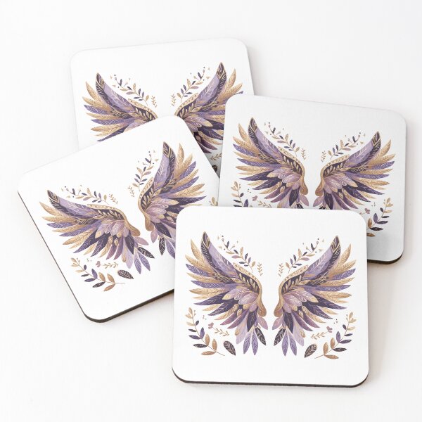 Item preview, Angel Wings Purple and Gold designed and sold by heartsake.