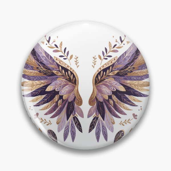 Item preview, Angel Wings Purple and Gold designed and sold by heartsake.