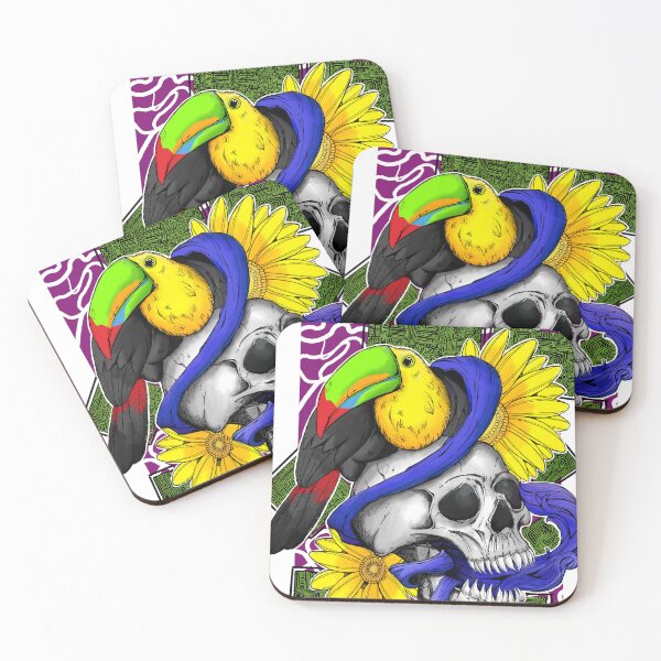 Item preview, toucan y craneo designed and sold by DanielDantes.