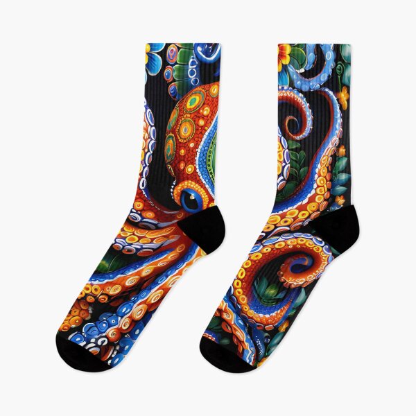 Item preview, Huichol Mystical Tentacles  designed and sold by ArtyChoc.