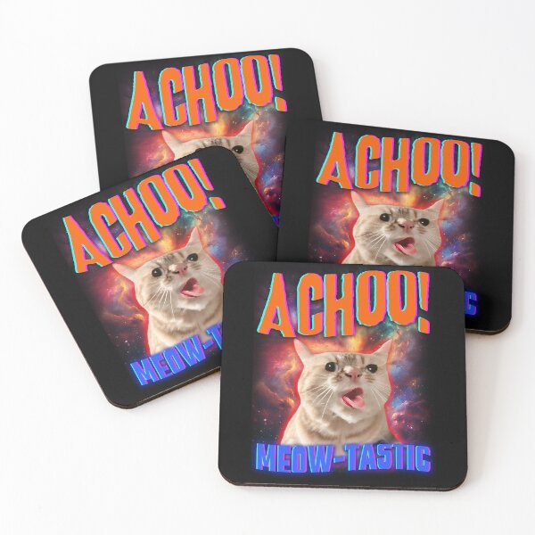 Item preview, Cat Coughing Meme Funny - Achoo! Meow-tastic designed and sold by ZenReiArt.