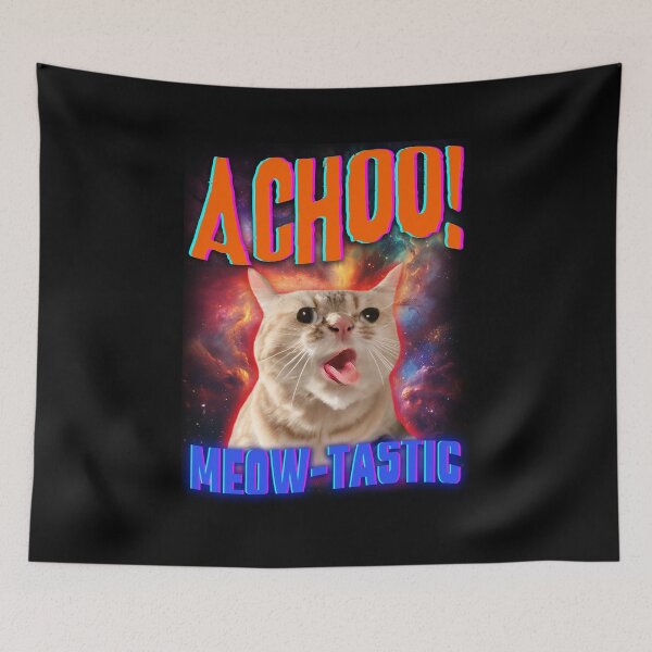 Item preview, Cat Coughing Meme Funny - Achoo! Meow-tastic designed and sold by ZenReiArt.