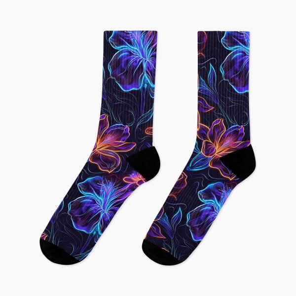 Item preview, Neon Flower Colorful Multicolor Flower  designed and sold by eviesfashion.