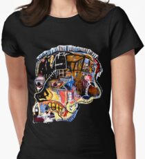 Basquiat Skull sticker Women's Fitted T-Shirt