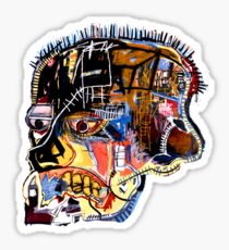 Basquiat Skull sticker Sticker