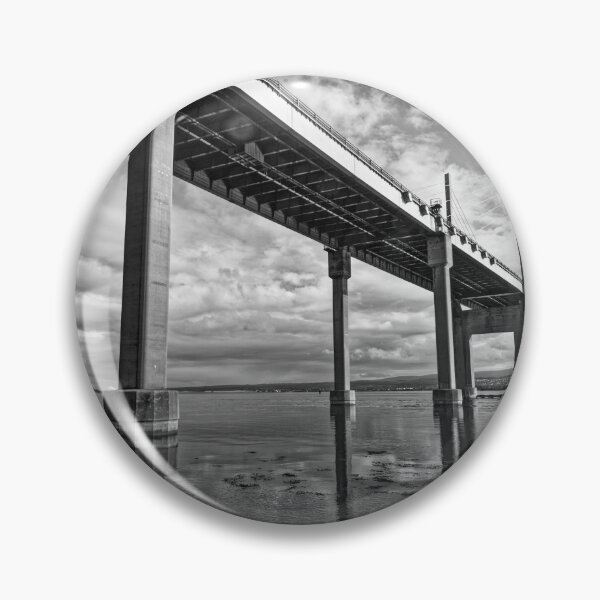 Item preview, Kessock Bridge over Beauly Firth from North Kessock (monochrome) designed and sold by Stephen Frost.