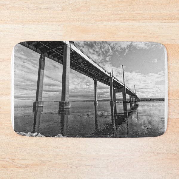 Item preview, Kessock Bridge over Beauly Firth from North Kessock (monochrome) designed and sold by Stephen Frost.