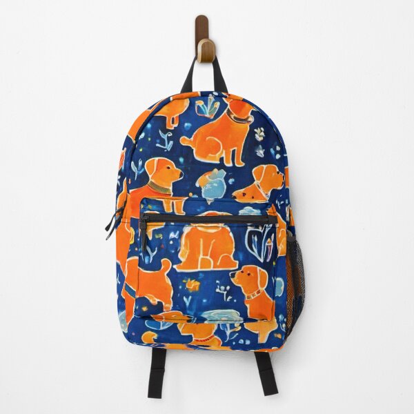 Item preview, Charming Orange Dog Pattern Art designed and sold by Health And Fitness Posts e-Store.