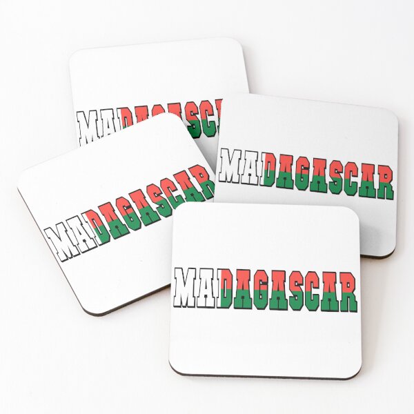 Item preview, Madagascar Country Flag Typography designed and sold by TravelWish.