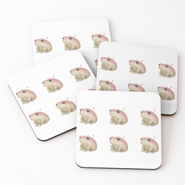 Item preview, Pink frog set, sad frog bundle, girl frog pack - 6 pieces designed and sold by EmeraldeaArt.