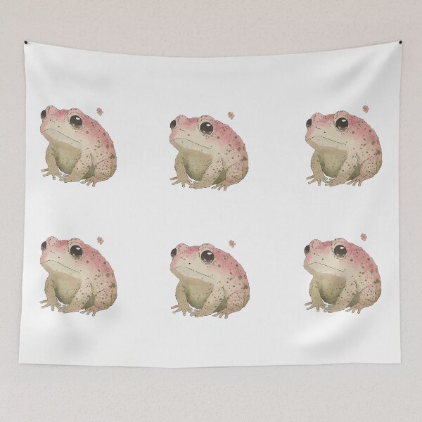 Item preview, Pink frog set, sad frog bundle, girl frog pack - 6 pieces designed and sold by EmeraldeaArt.