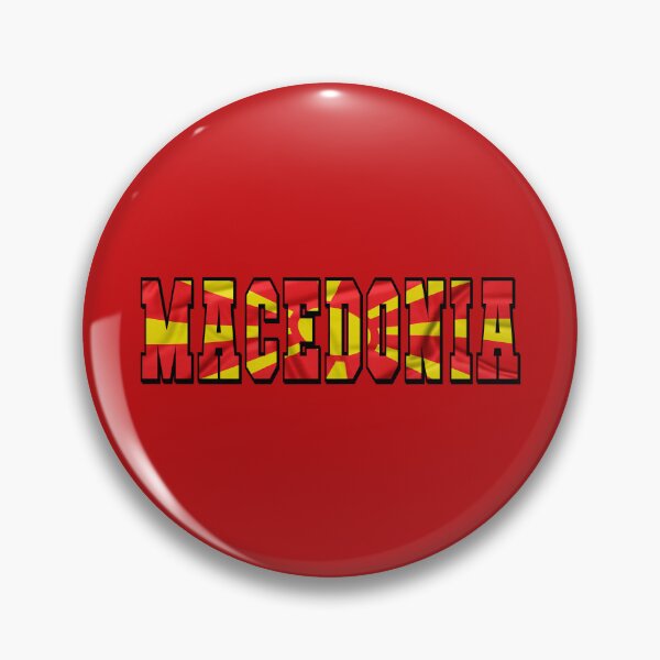 Item preview, Macedonia Country Flag Typography designed and sold by TravelWish.