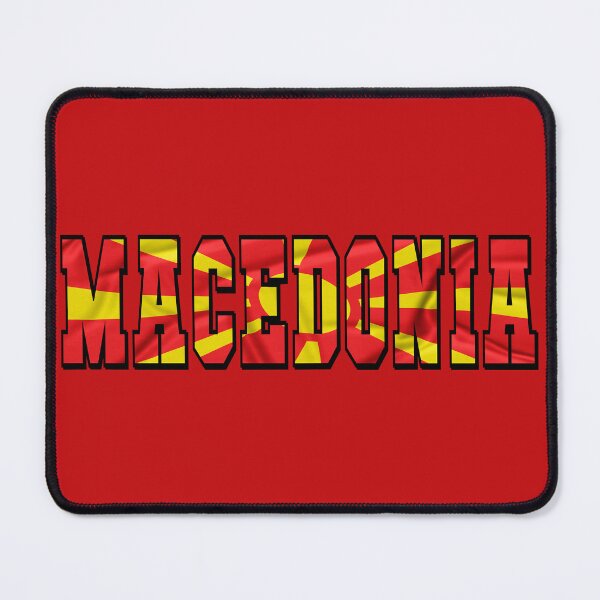 Item preview, Macedonia Country Flag Typography designed and sold by TravelWish.