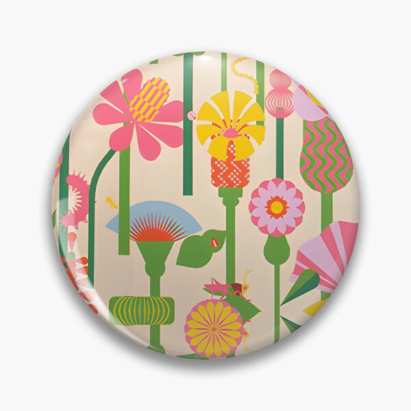 Item preview, vintage pink flowers designed and sold by pineapplearti.