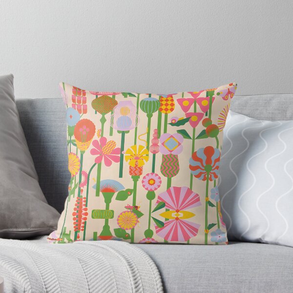 Item preview, vintage pink flowers designed and sold by pineapplearti.