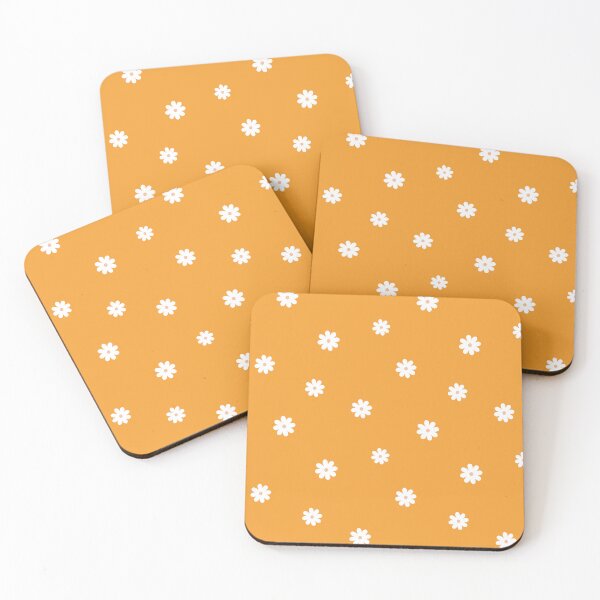 Item preview, Patrón floral de margaritas de primavera en naranja quemado designed and sold by Creative Wolf Design.