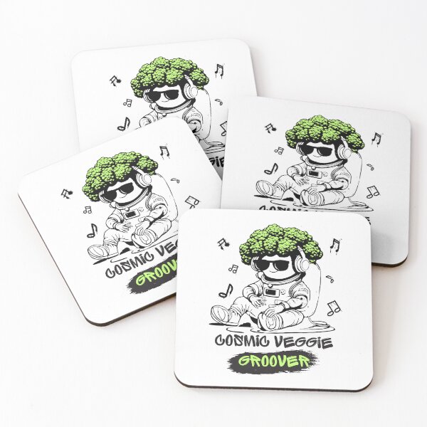 Item preview, Cosmic Veggie Groover Astronaut Broccoli designed and sold by TrueArtsStore.