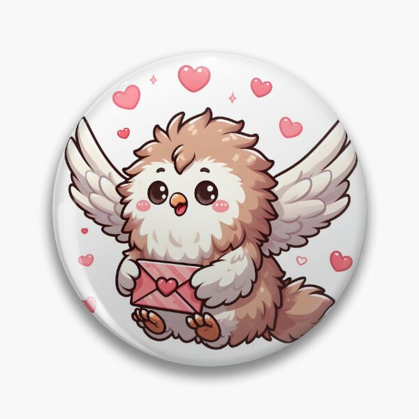 Item preview, Kawaii Fluffy Griffon With Love Letter designed and sold by CanvasCutie.