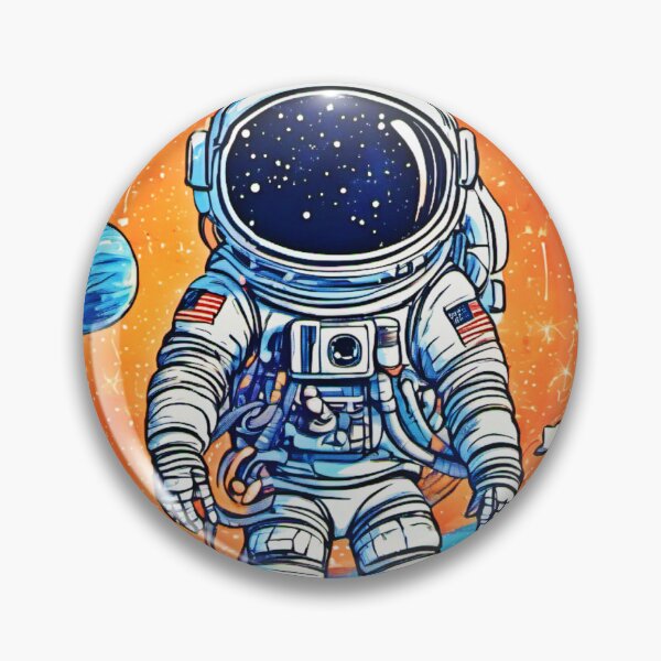 Item preview, Astronaut Emitting Cosmic Glow designed and sold by Health And Fitness Posts e-Store.
