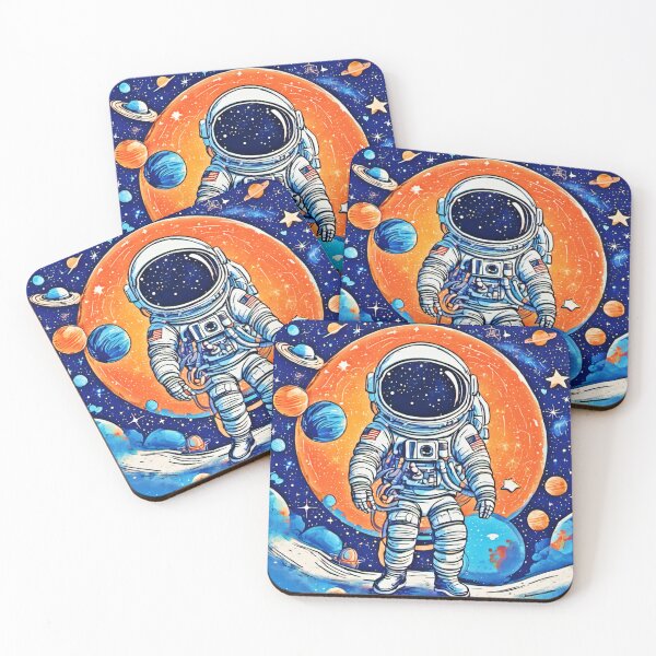 Item preview, Astronaut Emitting Cosmic Glow designed and sold by Health And Fitness Posts e-Store.