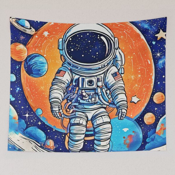 Item preview, Astronaut Emitting Cosmic Glow designed and sold by Health And Fitness Posts e-Store.