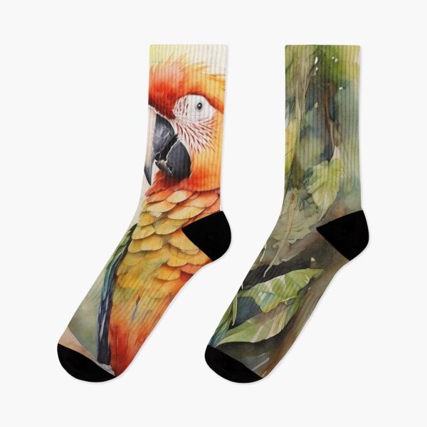 Item preview, macaw parrot Watercolor painting designed and sold by shokA Design.