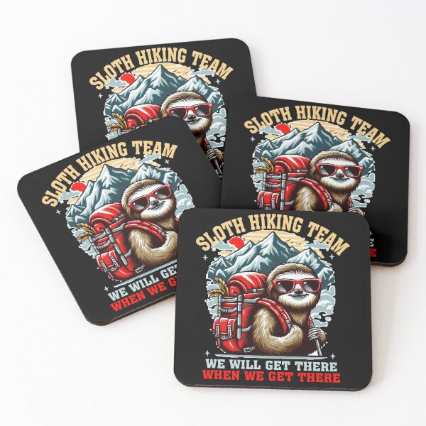 Item preview, Sloth Hiking Team We Will Get There When We Get There - Funny Sloth Vintage designed and sold by Empiredesigner3.