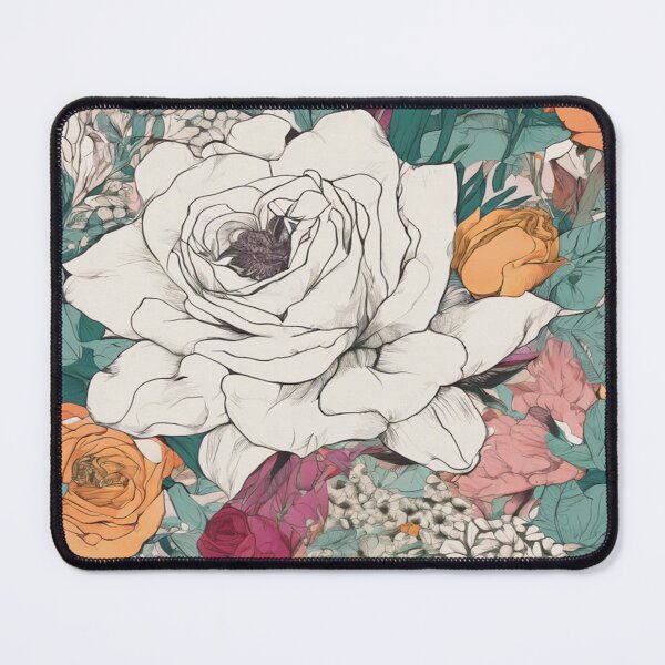 Item preview, Monochrome Majesty: A Floral Symphony in Black and White designed and sold by PetalPerfection.