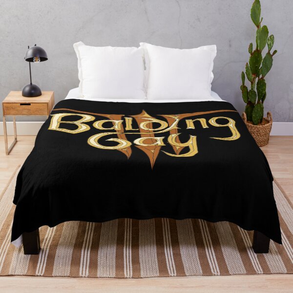 Item preview, Balding Gay (Baldur's Gate logo parody) designed and sold by sixella-blue.