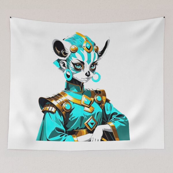 Item preview, Turquoise Rebel, Warrior lemur Queen designed and sold by filusattila.