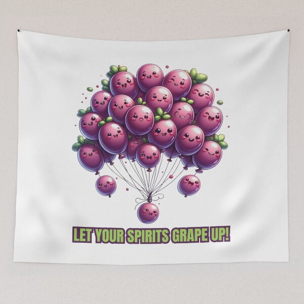 Item preview, Bunch of Grapes Balloons Artwork designed and sold by vk09.