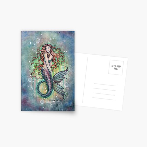 Item preview, Ginger the Mermaid by Molly Harrison Art designed and sold by Molly  Harrison.