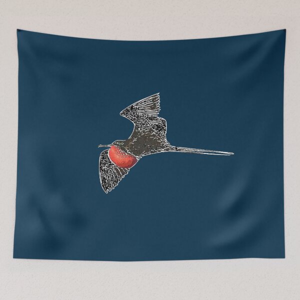 Item preview, Male Magnificent Frigatebird  Man O' War White Alternate Design  designed and sold by designsasstultd.