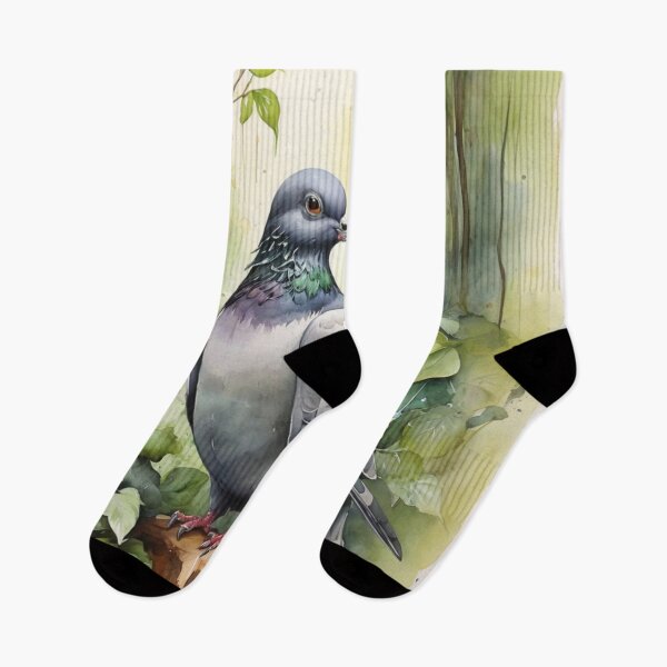 Item preview, Pigeon watercolor painting  designed and sold by shokA Design.