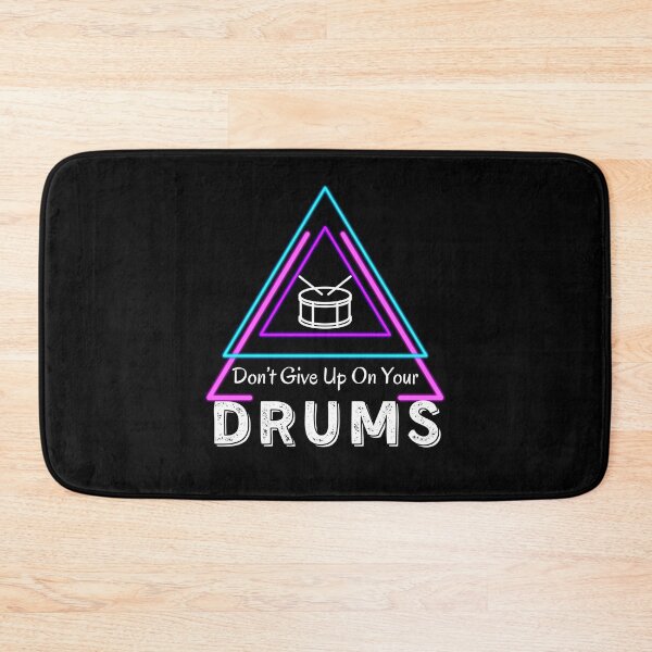 Item preview, Don't Give Up On Your Drums - Psychedelic 90s Retro Inspiration for Drummers designed and sold by Elizabeth Elias.