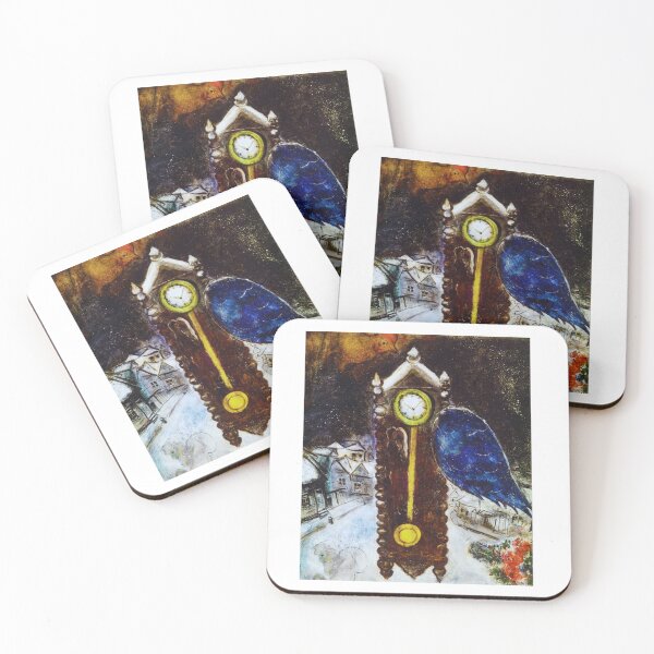 Item preview, Clock with Blue Wing Marc Chagall designed and sold by funnyshop222.