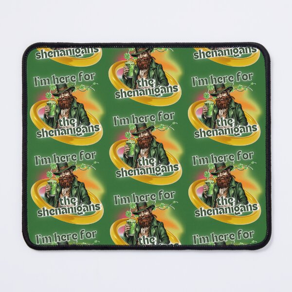Item preview, Shenanigans Unleashed: I'm Here for the Shenanigans, Surly Leprechaun St. Patrick's Day Design designed and sold by TheJerseyFolks.