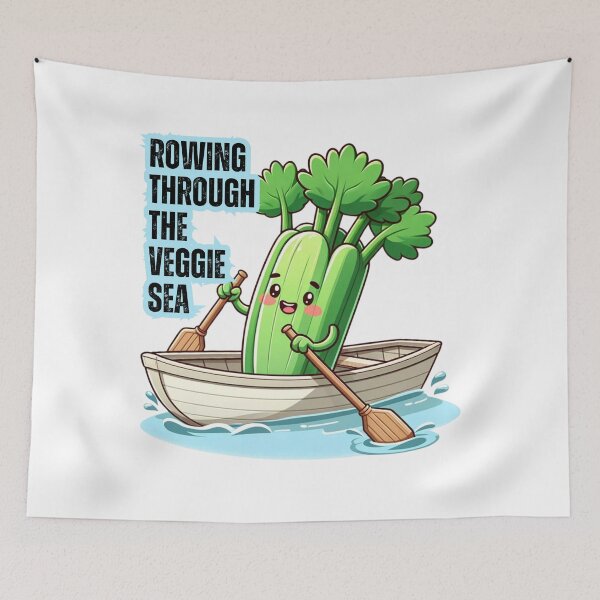 Item preview, Celery Sailor on Veggie Voyage designed and sold by vk09.