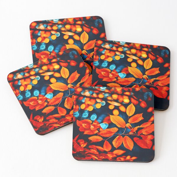 Item preview, Vibrant Orange Leaves designed and sold by Health And Fitness Posts e-Store.