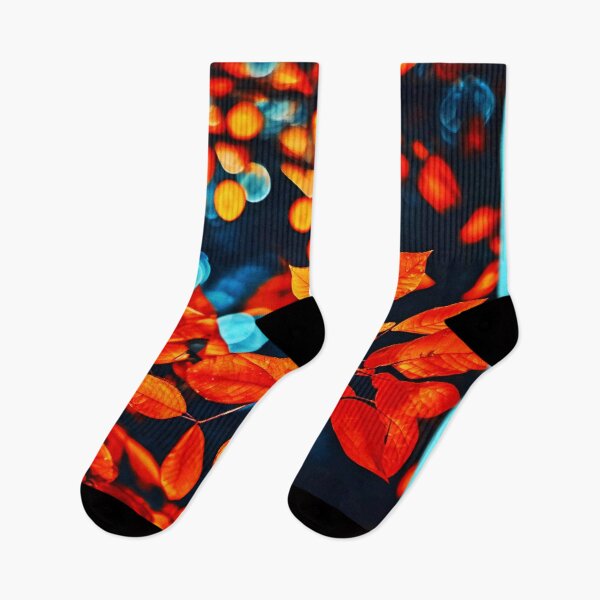 Item preview, Vibrant Orange Leaves designed and sold by Health And Fitness Posts e-Store.
