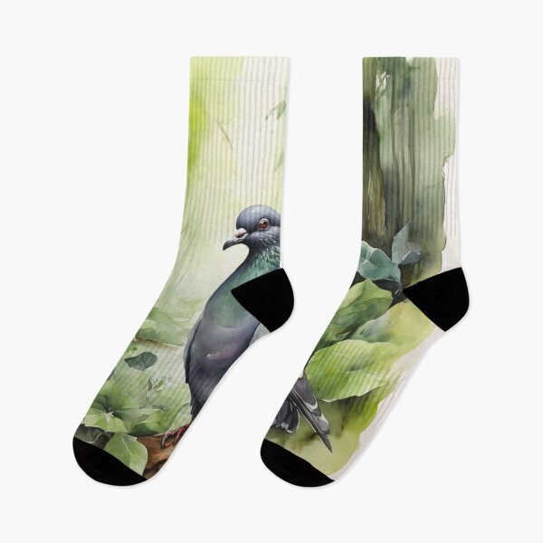 Item preview, Pigeon watercolor painting  designed and sold by shokA Design.