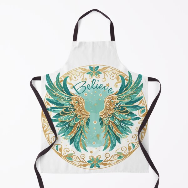 Item preview, Angel Wings Blue Watercolor Believe designed and sold by heartsake.