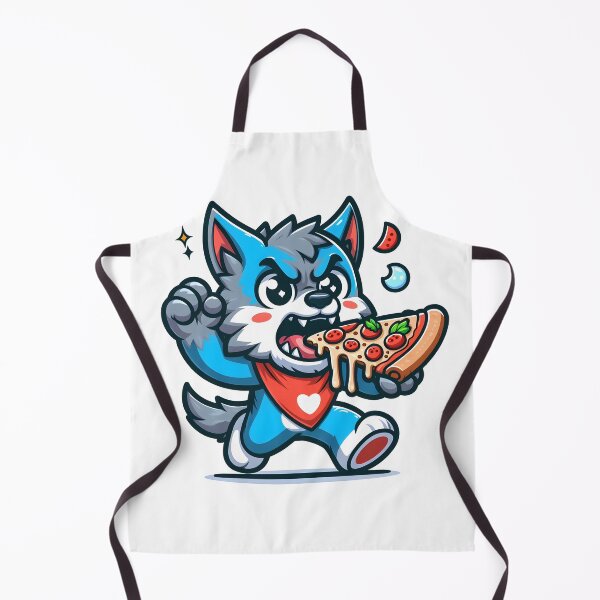 Item preview, Kawaii Energetic Werewolf With Wearing A Bib designed and sold by CanvasCutie.