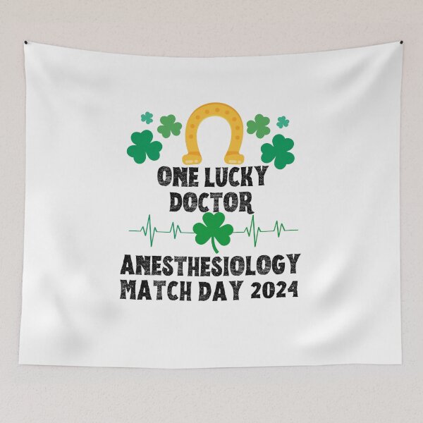 Item preview, Anesthesiology Match Day 2024 One Lucky Doctor designed and sold by MimsTees.
