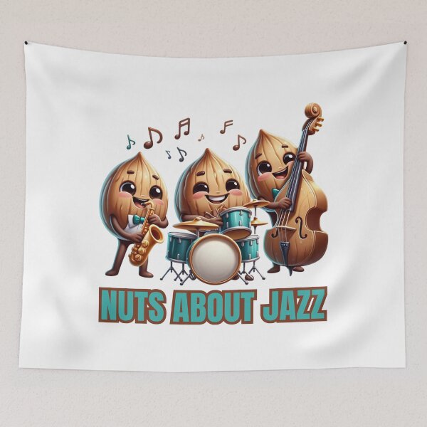 Item preview, Jazz Band Nut Trio Illustration designed and sold by vk09.