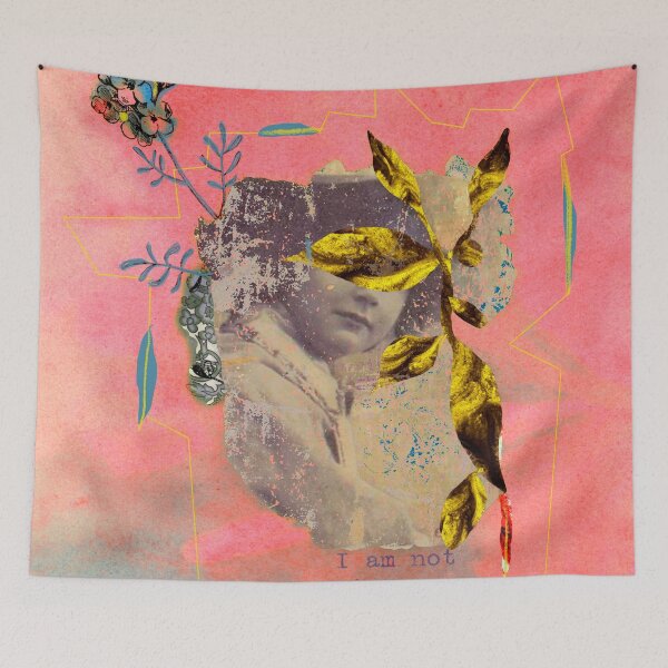 Item preview, Behind the leaves vintage collage designed and sold by VictoriaHerrera.