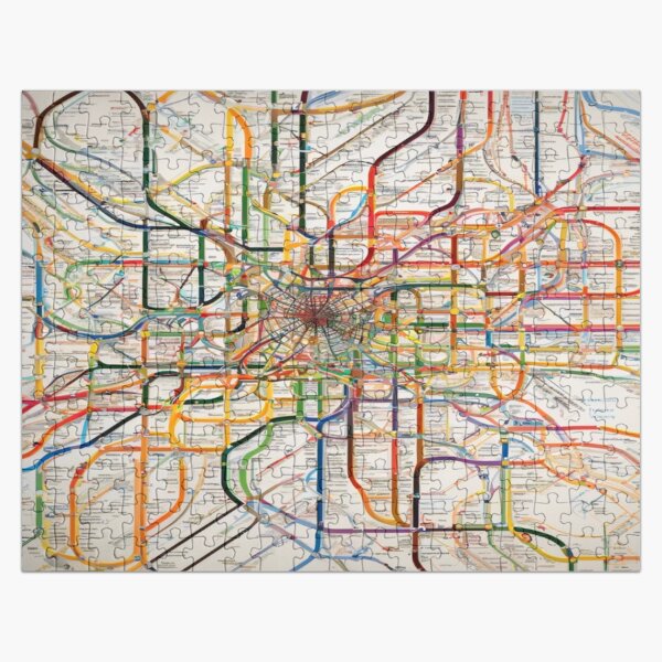 Tokyo Subway Map Jigsaw Puzzle